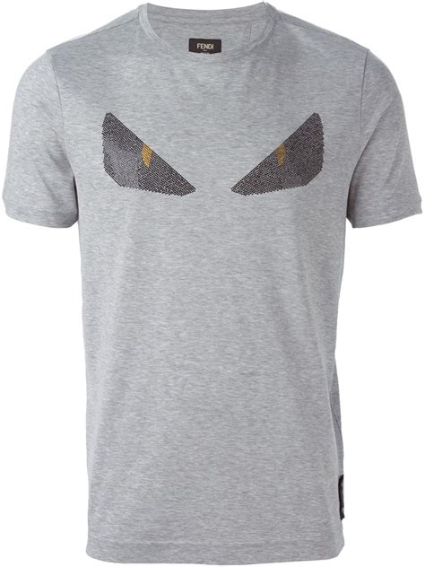 fendi t shirt grey